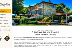 Luxury Bed & Breakfast Website for Fonte Martino in Tuscany