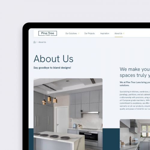 Custom B2B WordPress website for Pine Tree Lane screenshot 3