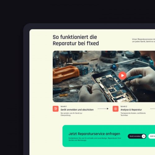 Sustainable Electronics Repair Website Design screenshot 5