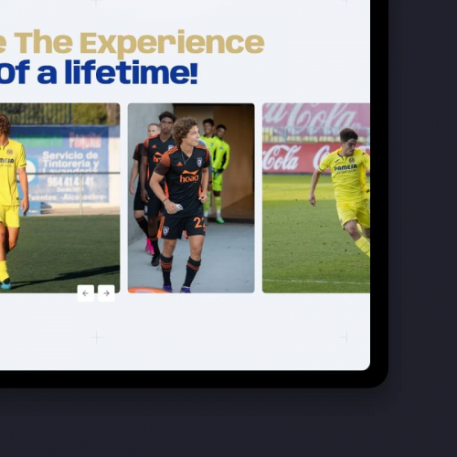 Sports Travel Website Design & WordPress Development – Via Sports Experiences screenshot 1