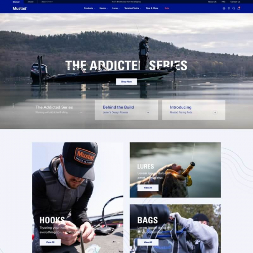 Mustad Fishing Multibrand eCommerce Design screenshot 4