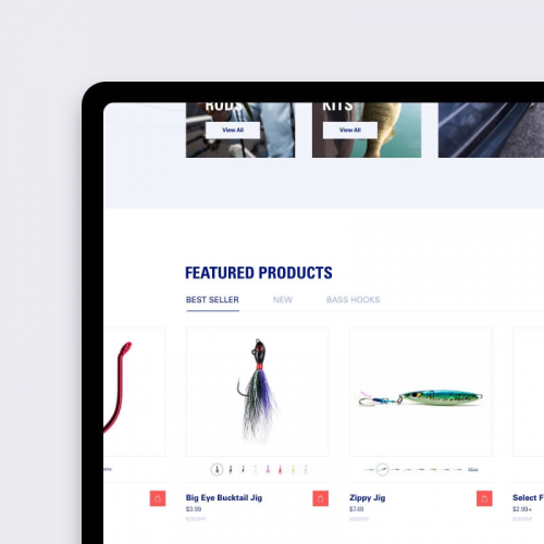 Mustad Fishing Multibrand eCommerce Design screenshot 3