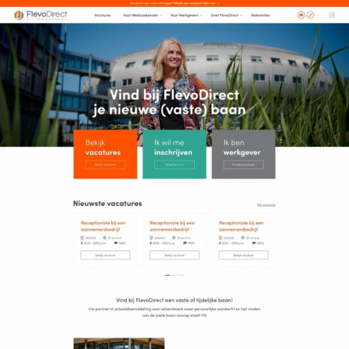 Custom Recruitment Website with ATS Integration – FlevoDirect screenshot 4