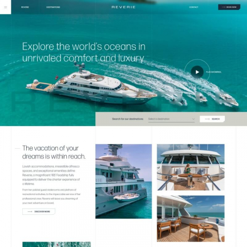 Luxury Yacht Website Redesign – Reverie screenshot 4