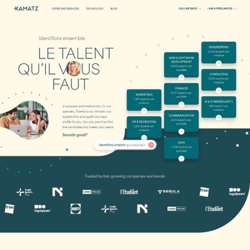 Recruitment Platform UX/UI Design – Kamatz screenshot 5