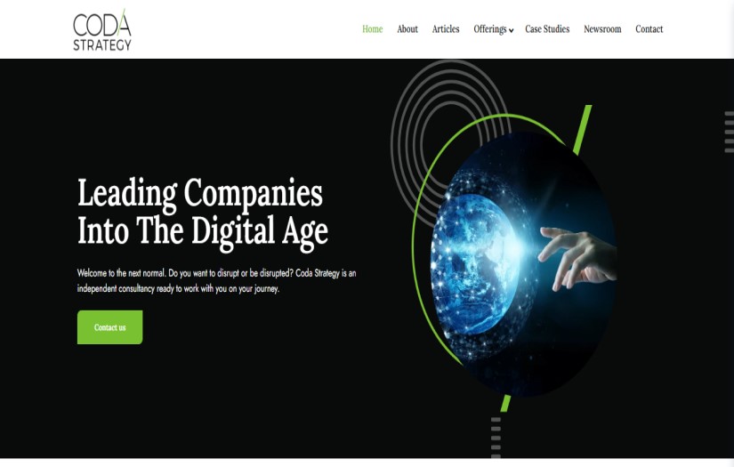 WordPress Website Redesign for CODA STRATEGY screenshot 1