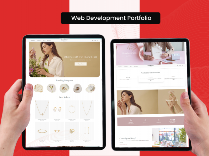 Shopify Website Development- BEARFRUIT JEWELRY screenshot 1
