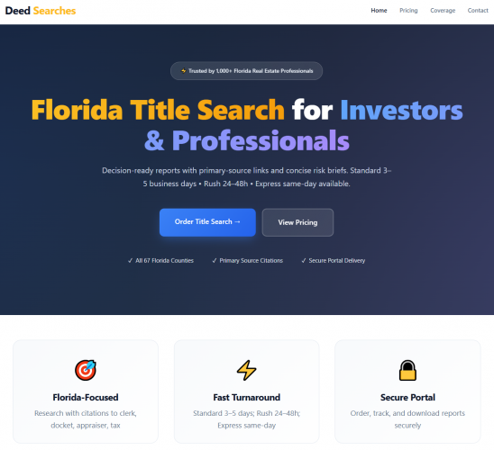 Deed Searches screenshot 1
