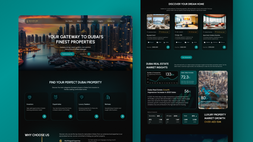 Signature Diamind - Dubai real estate agency screenshot 1