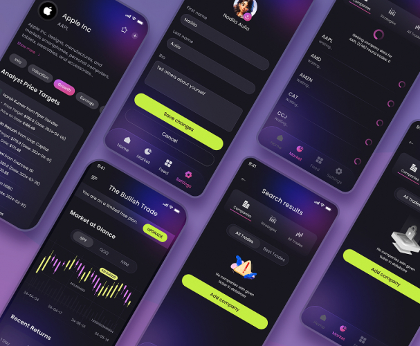 BullishTrade – UX/UI Redesign for a Finance App screenshot 2