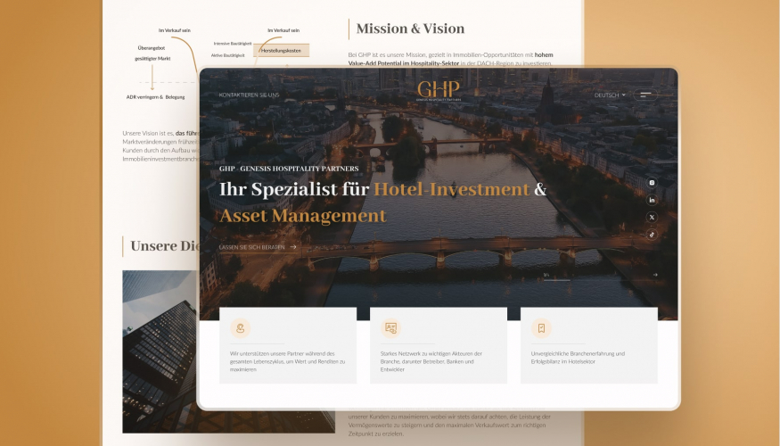 Genesis Hospitality Partners – Website Design & Development screenshot 3