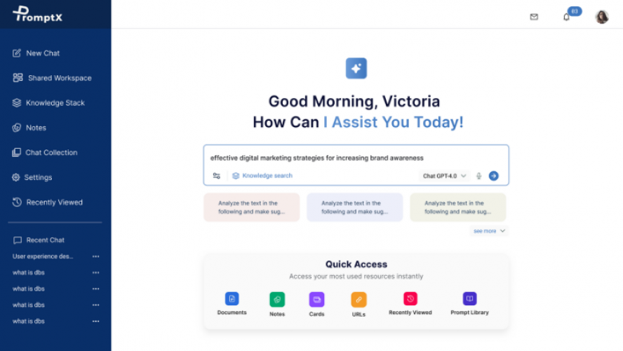 PromptX - Intelligent AI Knowledge Navigator screenshot 1