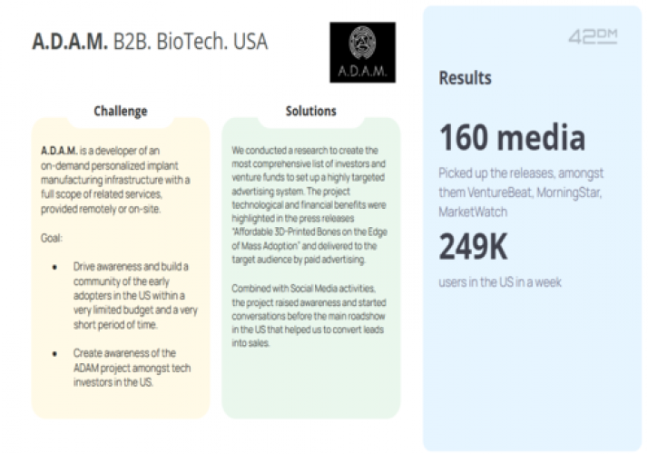 A.D.A.M. B2B. BioTech. USA screenshot 1