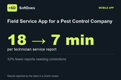 Field Service Mobile App for a Pest Control Company