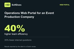 Operations Web Portal for an Event Production Company