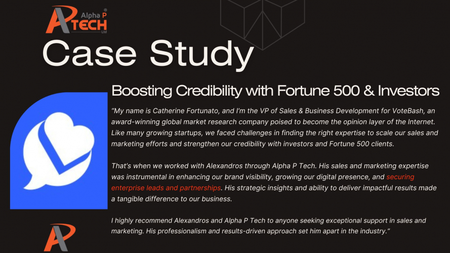 Boosting Credibility with Fortune 500 & Investors screenshot 1