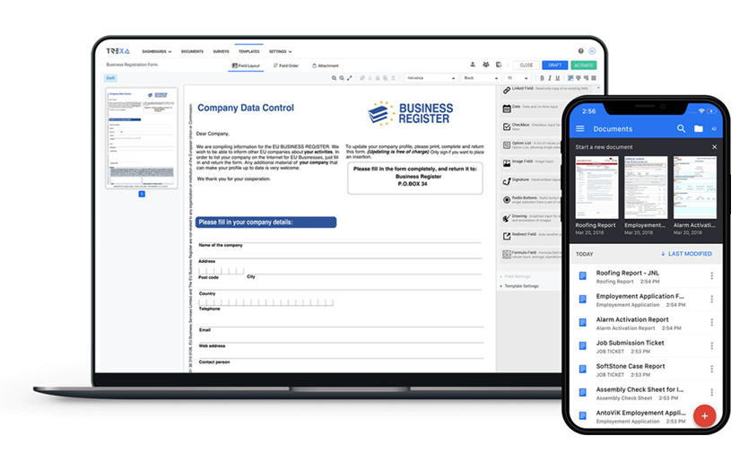 Trexa eForm - Digital document solution screenshot 2