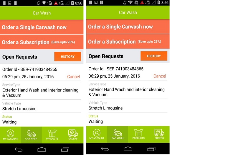 Motomate Car Wash App with Ecommerce screenshot 1