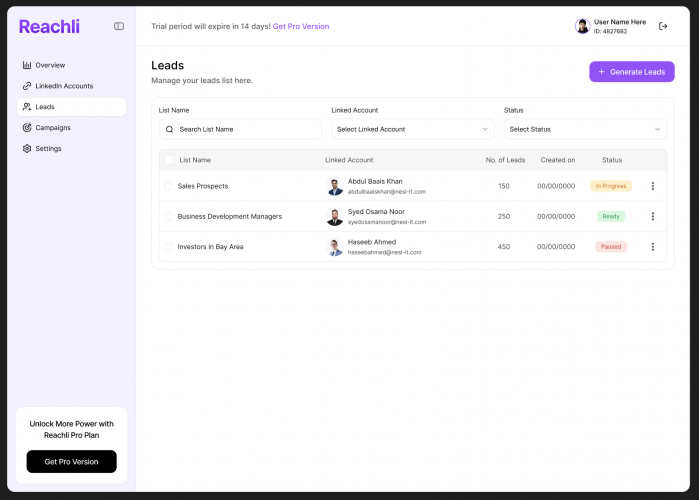Reachli Linkedin Automation  screenshot 4