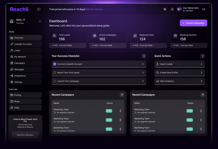 Reachli Linkedin Automation  screenshot 2