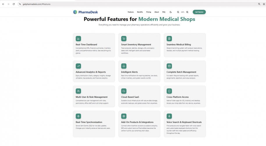 Pharmadesk : Modern Medical Shop Managment screenshot 2