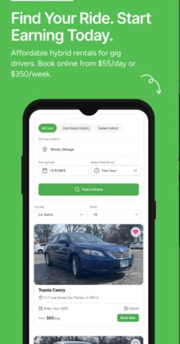Car leasing app screenshot 1