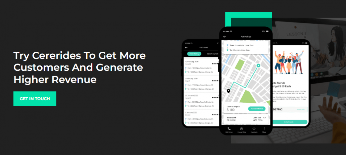 CereRides — Redefining Mobility with Seamless Design & Technology  screenshot 1