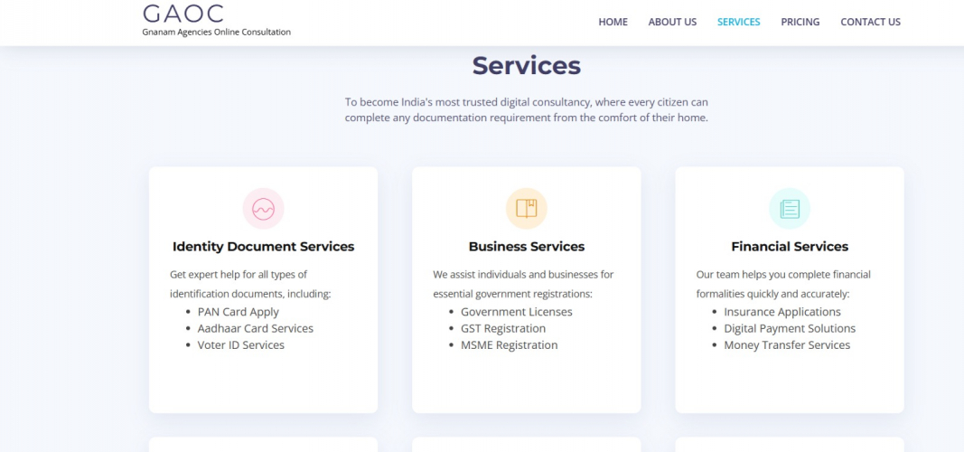 Gnanam Agencies Online Consultation screenshot 1