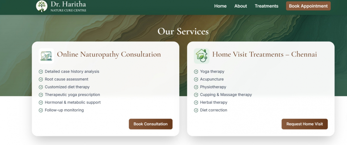 Dr Haritha Naturopathy Clinic screenshot 2