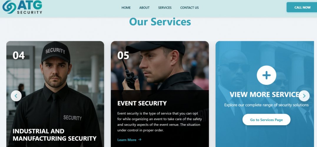  ATG Security Professional Website Development screenshot 2