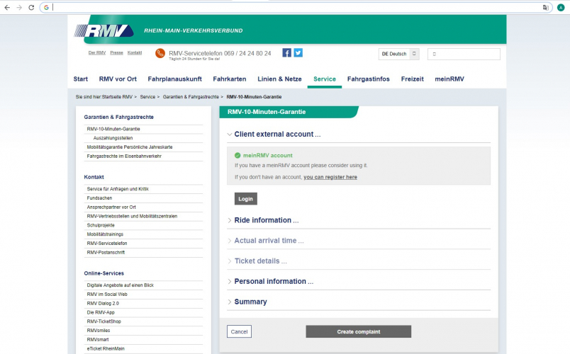 Transity 10min: Reimbursement management system for delays screenshot 3
