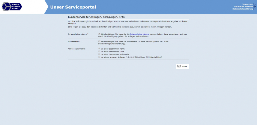 Transity ELMA: General customer complaint management screenshot 3