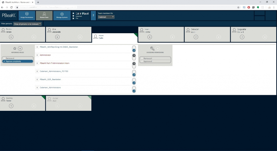 IT user authorization management screenshot 3