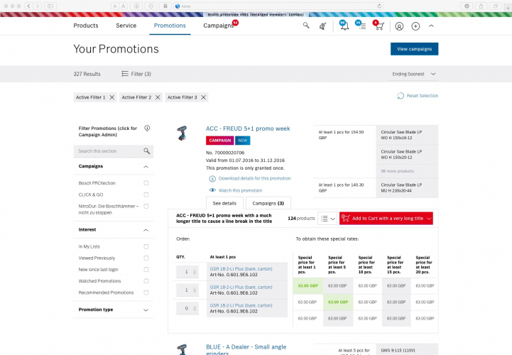 Global ordering system for power tools screenshot 3