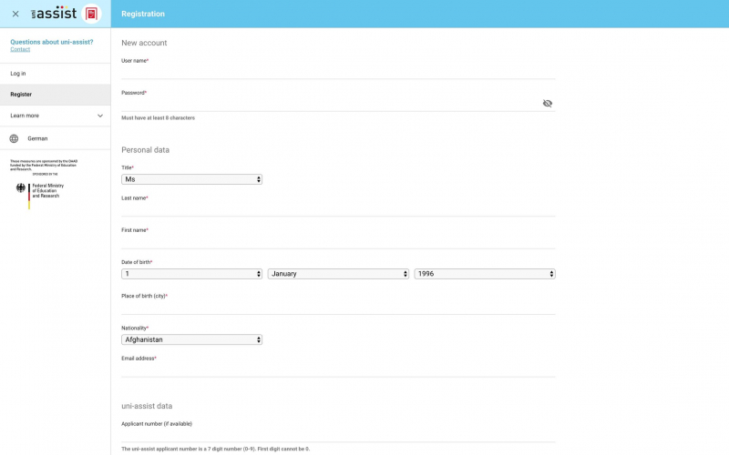 University admission assistance for refugees screenshot 3