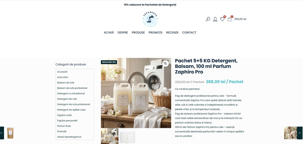 Detergent Online Store - Sapunescu screenshot 3