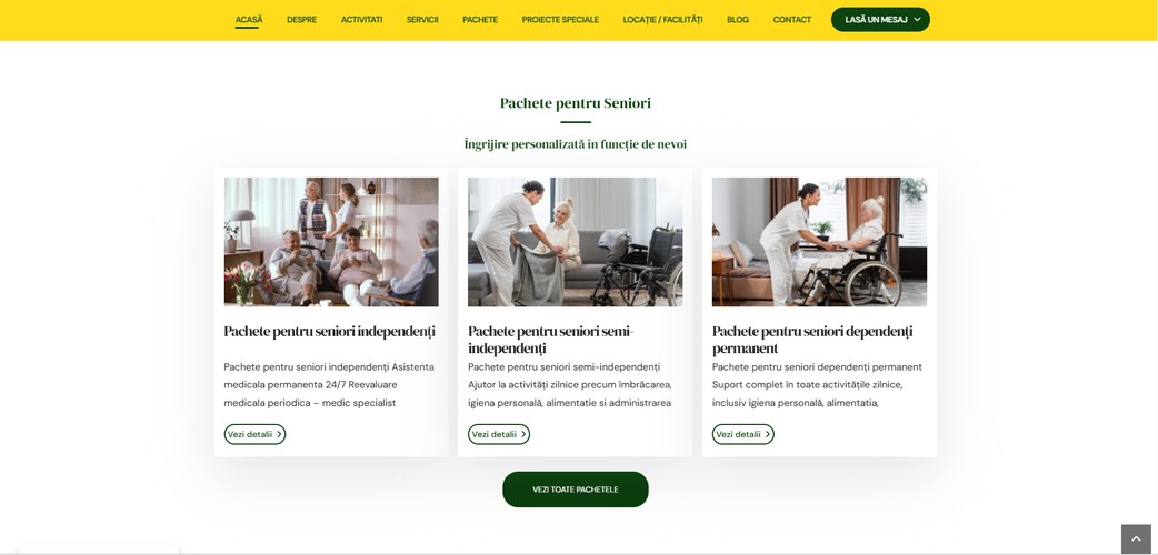 Retirement Home Presentation Website screenshot 5