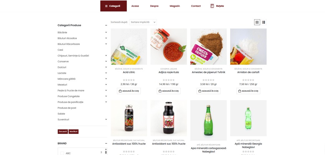 Online Gourmet Food Shop screenshot 1