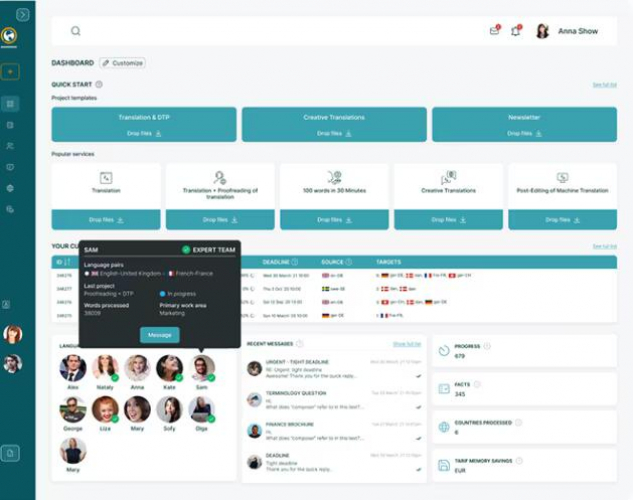 Content Translation & Collaboration Platform screenshot 2