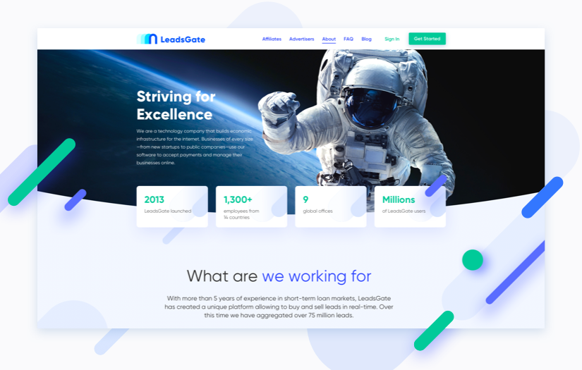 LeadsGate Website screenshot 3