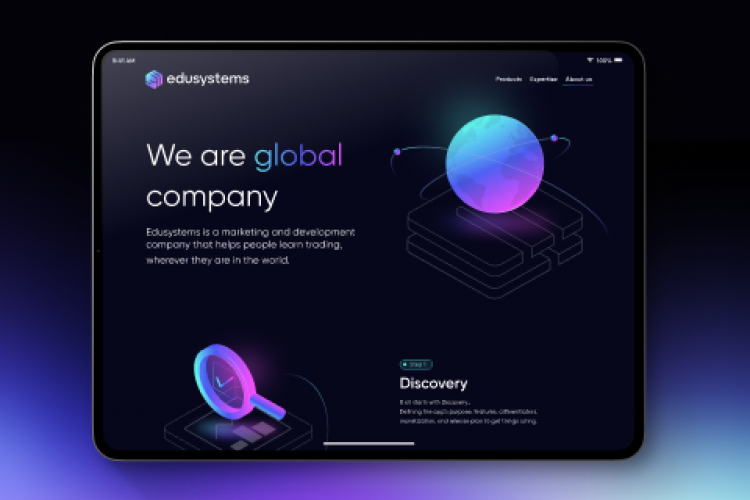 Website development for Edusystems screenshot 2