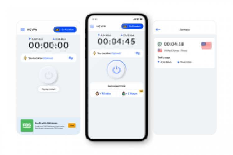 UI/UX design for Mobile App HQ VPN screenshot 1