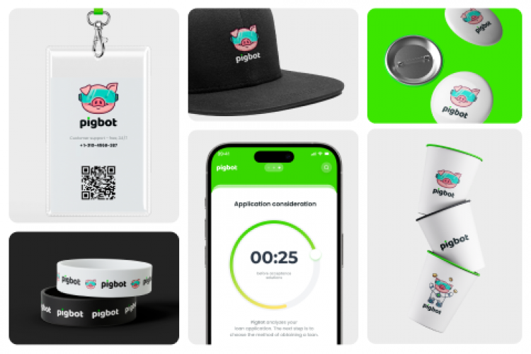 Design of the Microcredit Platform PigBot screenshot 1