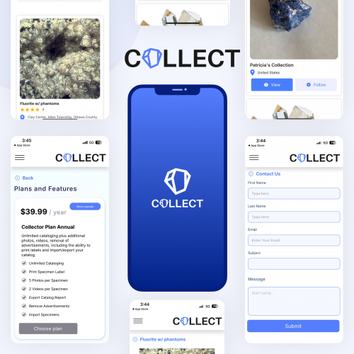 Collect Mineral Club mobile app screenshot 1