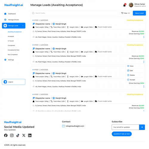 Haulfrieght screenshot 5