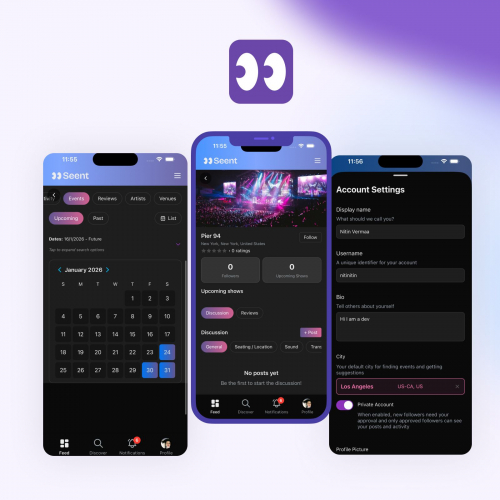 Seent IOS & Andriod Mobile App screenshot 2