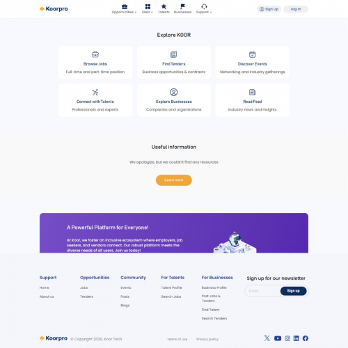 Koor Connect Web Application  screenshot 1