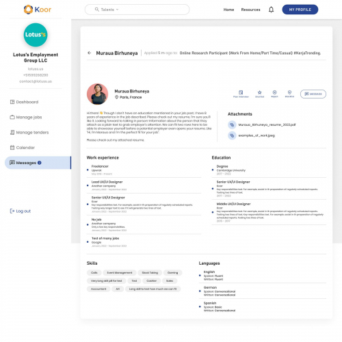 Koor Connect Web Application  screenshot 2