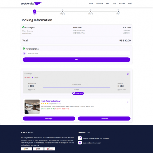 BookForVisa Book Your Tickets  screenshot 1