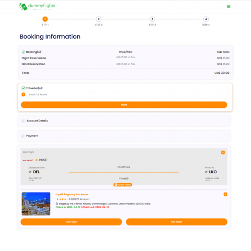 Dummy Flights screenshot 1